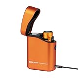 OLIGHT Baton4 Premium Edition EDC Flashlights 1300 Lumens with Type-C Charging Box, Powered by Rechargeable Battery, Small Bright Light IPX8 Waterproof for Emergencies, Outdoors (Orange)