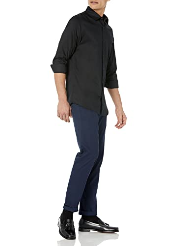 Amazon Essentials Mens Slim Fit Long Sleeve Wrinkle Resistant Stretch Dress Shirt4