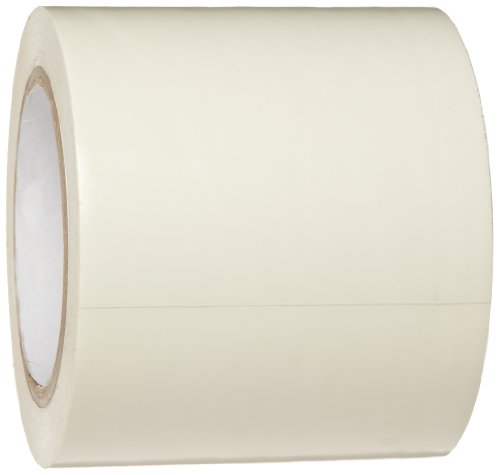 Image of Brady Nonabrasive Floor Marking Tape, 108' Length, 4 inch Width, White (Pack of 1 Roll)
