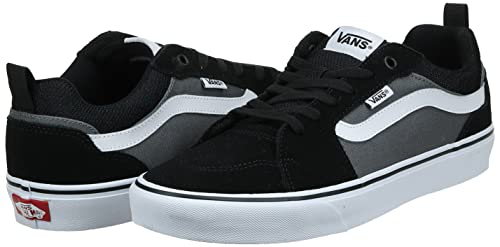 Vans Filmore Sneakers voor heren, suède/canvas, Zwarte suède canvas Black Pewter T2j, 42 EU