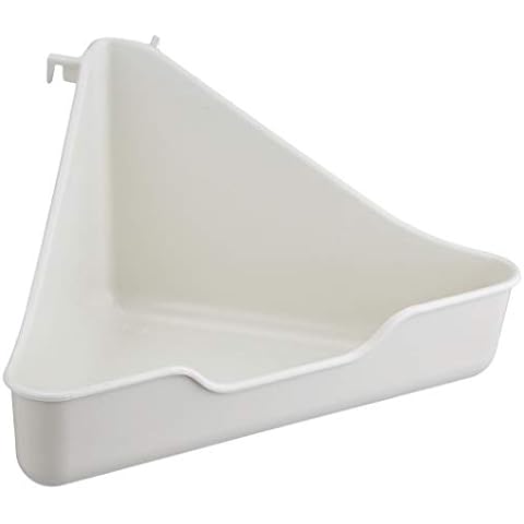 Little Friends Corner Litter Tray for Small Animals, Creamy White Cover