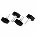 Tool parts 4pcs M8 Male Thread Dia Adjustable Plastic T Clamping Handle Screw Knob Grip