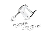Bosch Handrührer Styline MFQ4835DE, 2x2 Rührbesen, 2 Edelstahl-Knethaken, spülmaschinengeeignet, 575 W, weiß