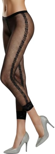 Image of ToBeInStyle Women's Opaque Ankle Long Nylon Footless Fun Tights Pantyhose