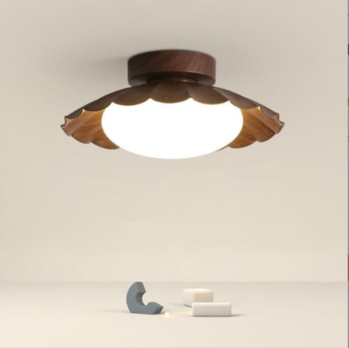 SXYSXYSXY LED Veteado de madera Regulable Lámpara de pasillo Moderna Lámpara de techo 12 W Entrada 3000 K/4500 K/6000 K Balcón Vestíbulo Escaleras 25 x 13 cm