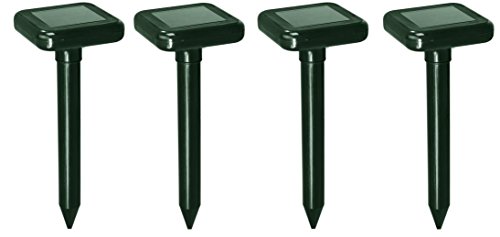 4 x Solar Repelente de Topos | Trampa Topo | para roedores | Topo Ver conductor