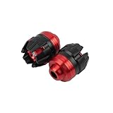 Accessoires de Moto, Fourche Avant CNC Anti-Collision, Pare-Chocs Anti-Chute modifiés, compatibles avec(Red)