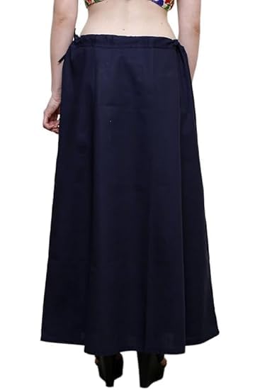 Image of Vlazom Women's Cotton Saree Petticoat - Pack of 5 Inskirts | Soft & Breathable Underskirts | Adjustable Drawstring Waist | Multicolor for Daily & Occasion Wear