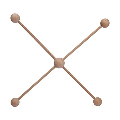 Mamimami Home Mobile Star Cintre Mobile en bois Mobile Hanging Frame Bed Decoration Toy pour le kit de bricolage pour la chambre d'enfants (sans jouets ni support) Cover