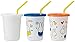 Skater SIH3ST-A Tumbler with Straw, 3 Pieces, 11.8 fl oz (320 ml), Miffy, 21, Made in Japan