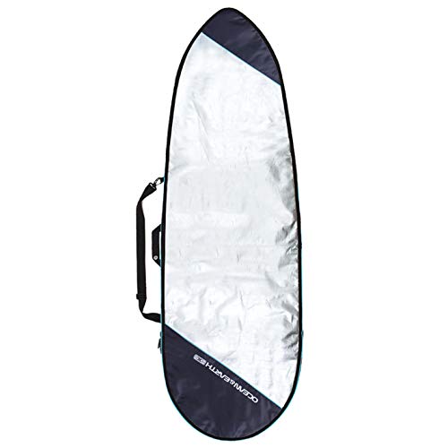 Ocean & Earth - Funda unisex para tabla de surf, 6'8, Plateado