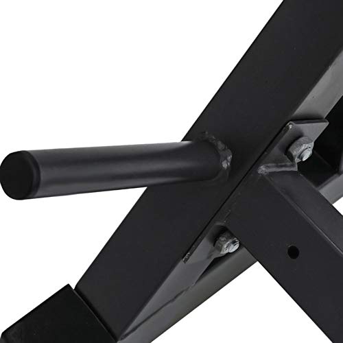 quistrepon Barbell Rack, 550Lbs Max Load Adjustable Squat Stand, Dipping Station Weight Bench Adjustable for Gym/Home Gym Black