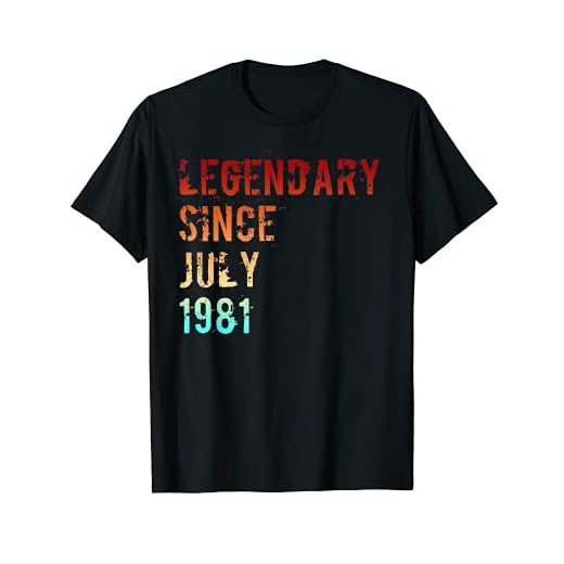 Desde julio de 1981 Legendary regalo de cumpleaños de 40 año Camiseta