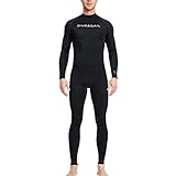 ICDKOYK Trajes de neopreno Traje de buceo Traje de neopreno para hombres y mujeres Pantalones largos de manga larga UPF 50 Protección solar Transpirable Deportes Buceo Skins, M