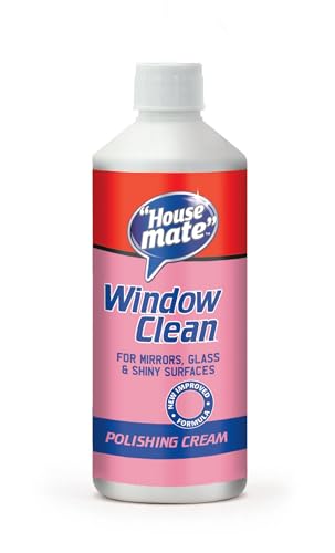 House Mate Window Clean 500ml Streak-Free Glass Cleaner for Crystal Clear Windows Powerful Cleaning Formula for Residential & Commercial Use Easy-to-Use