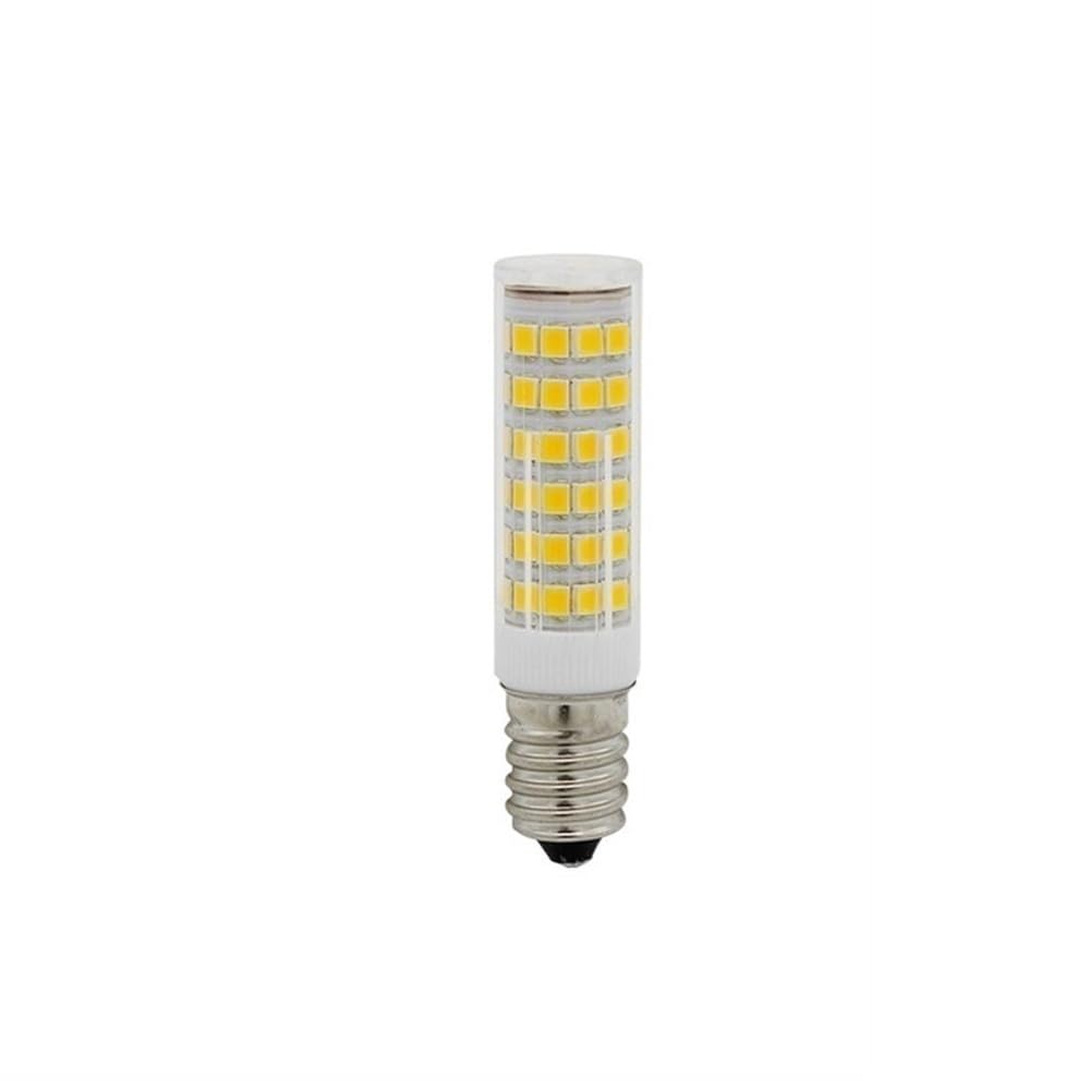 HHF Illuminazione Domestica, Confezione da 50 lampadine LED G9/G4/E14 AC220V 51/75LED-2835SMD 5W/7W Lampada LED in Ceramica a Mais(White 6000K,E14-75LED)