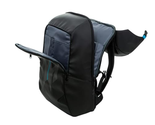 Image of acer Predator Lite Gaming Laptop Backpack - Lightweight 1680D Ballistic Polyester with Water-Resistant Zippers and Ventilated Mesh Back Perfect For Everyday Commuting and Gaming - Fits 15.6 inch Laptops | 1680D ballistic polyester, water resistant zippers, ventilated mesh back, ideal for commuting and gaming, padded straps