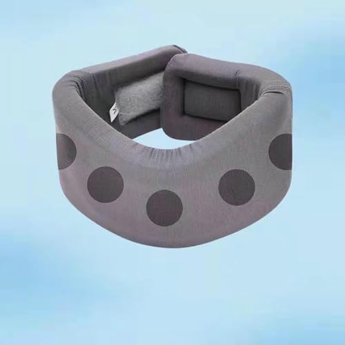 護頸 グッズ 柔らかい ネック サポート 家庭用 睡眠用 お出かけ用に 男女兼用 持ち運びに便利な 折り畳み 通気性 クッション 首サポート 長時間のデスクワークに 首元リラックス 仕事や学業-ダークグレー