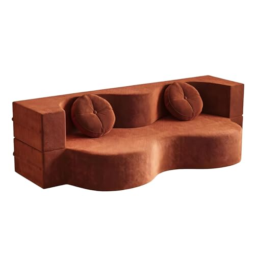 Sofá cama modular para salones modernos con fundas lavables de 150 cm 2