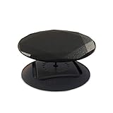 nuckees - The only phone grip & stand with collapsible magnetic-lock, 4-way horizontal and vertical stand and patented SnugHug technology to fit any size hand - Metal Gem Black