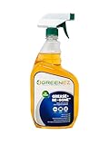 GREENEZ GREASE-BE-GONE | Citrus-Powered Kitchen Degreaser Spray | Dissolves Baked-On Grease & Oil | Pure & Safe Formula for Ovens, Stoves, Air Fryers, BBQ Grills | 100% Organic | No Fumes or Odors