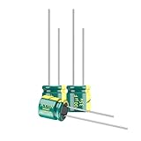 JCCON 10-Pack 35V 100uF Premium Quality Low ESR Electrolytic Capacitors 6x7mm (0.24x0.28in), 35Volt 100MFD High-Frequency Caps with Superior Performance