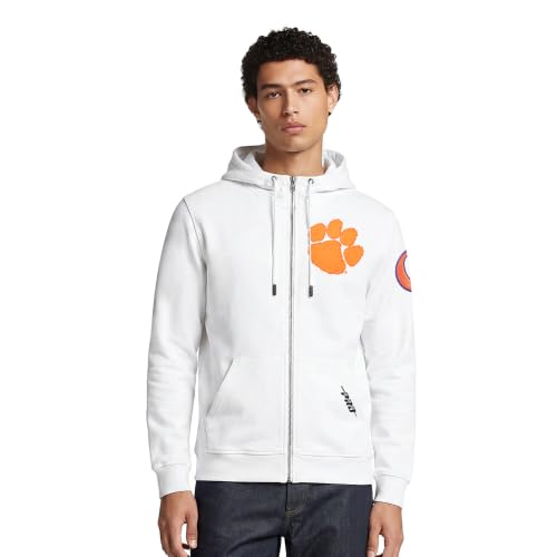 Image of Pro Standard Mens College Classic Chenille Cotton Double Knit Full Zip Hoodie