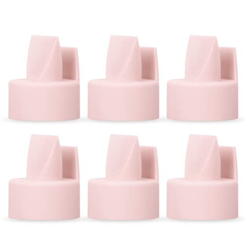 Image of [6-Count] Papablic Duckbill Valves Compatible with Spectra and Medela, Replaceable Duckbill Valves for Spectra S1 S2 valves and Medela Pump in Style, BPA/DEHP Free Pink
