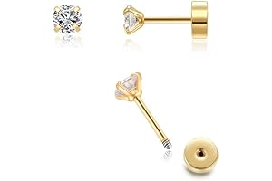 3mm Tiny Stud Men Earring