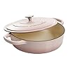 Crock-Pot Artisan 5-Quart Blush Enameled Cast Iron Braiser with Lid – Durable Slow Cooker and Oven Safe Cookware #1