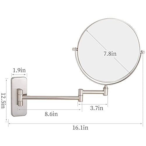 Miroir de rasage mural extensible résistant à l'humidité pour optimiser l'espace de salle de bain - 6