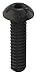 #10-24 x 3/4" Black Oxide Alloy Steel Button Socket Head Cap Screw, 100 pk.