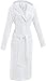 Produktbild REDBEST Unisex-Bademantel, Morgenmantel, Saunamantel Frottier Chicago weiß Größe M - schnell trocknend und saugstark, 100% Baumwolle