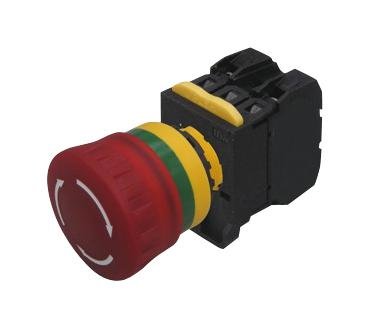 Multicomp Pro Emergency Stop Sw, Dpst-No, 120V, Screw - MCA20L-V4E20Q5R