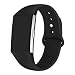 GHIJKL Sports Band Compatible Fitbit Charge 2, Soft Silicone Replacement Wristband for Fitbit Charge 2,Women Men, Large, Black