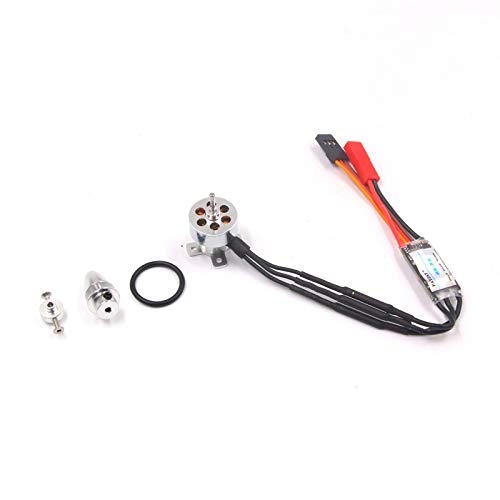 MQEIANG RC 10g brushless outrunner motor 1811 2000KV 3800KV & 7A ESC speed control 1-2S power system combo for radio control airplane (Color : 3000KV combo)