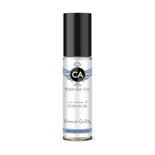 CA Perfume Impression of Star Musk Unisex Fragrance Oil Floral Woody Musk Scent Long Lasting Perfumes for Women &amp; Men Travel Size TSA Ready Mini Parfum Body Oil Roll-on 0.33 Fl Oz 10ml