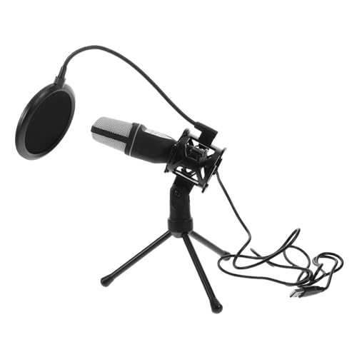 BIUDECO Professional USB Microphone for Gaming and Streaming Portable Condenser Mic with RGB Lighting Noise Reduction for Desktop and Conference Use Compatible Laptop