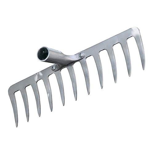 VICASKY 1 Stück Gartenrechen Multifunktionales Gartengerät Eisen für Bodenbearbeitung und Laubbeseitigung für Landwirtschaft und Gartenpflege Robust