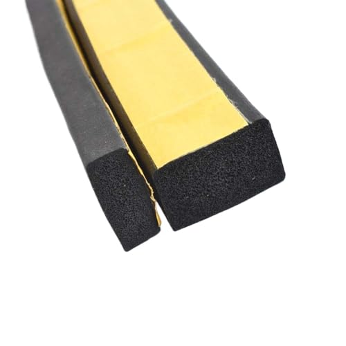 10Meter Rubber Foam Self Adhesive Sponge Seal Strip Width 8~50mm Thick 2~10mm EVA Black Foam Anti-collision Seal Gasket(Width 15mm Thick 3mm)