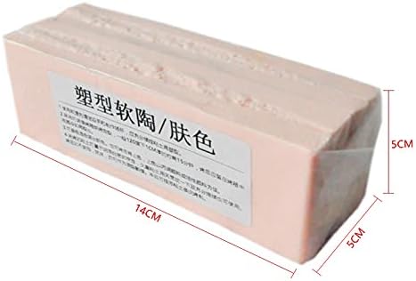 Miniatura 4 de 500G de arcilla suave Horno de arcilla polimérica DIY Prototipo hecho a mano Material Escultura Suelo Cerámica Muñeca Arcilla (tono de piel)