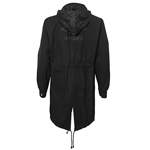 Umbro Men's Hidden Hood Fish Tail Rain Jacket, Color Options2