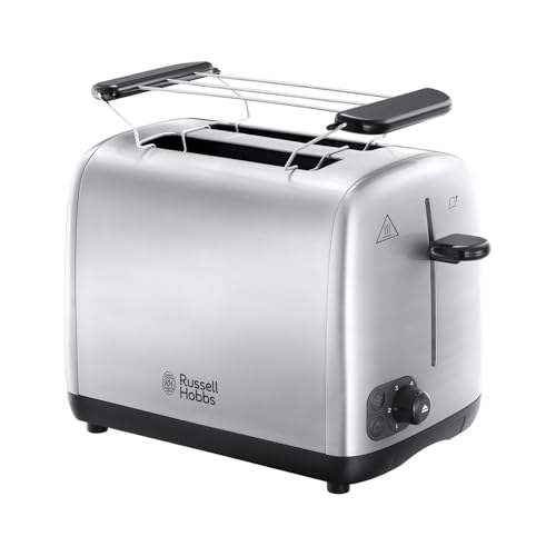 Russell Hobbs Grille Pain [Pour 2 Tranches] Adventure Acier Inox (2 Fentes extra larges,6 Niveaux de...
