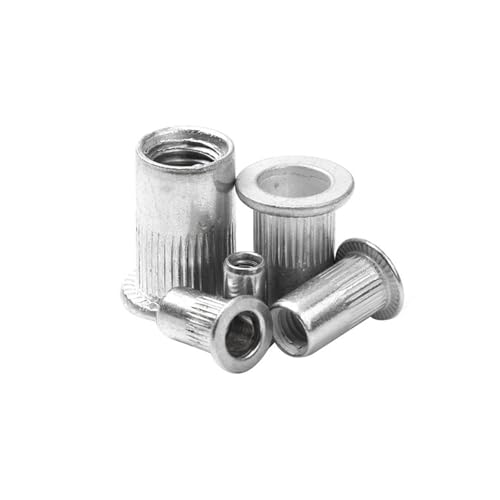 Kit de juego de tuercas de inserción de tuerca de remache de cabeza plana de aluminio(M3-M8)