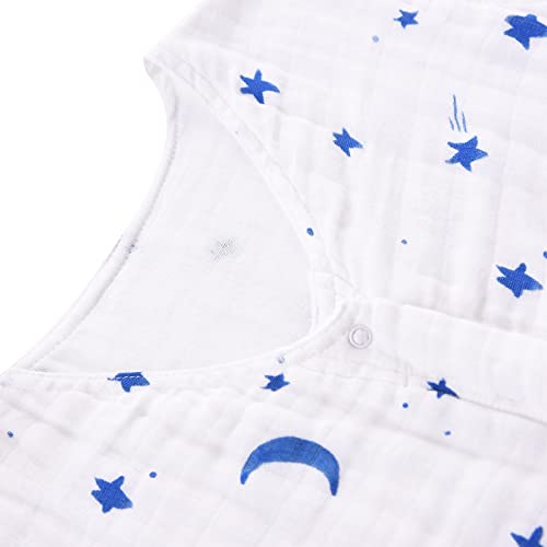 TADO MUSLIN Toddler Sleep Sack for 2-4T Baby, Organic Cotton Wearable Blanket for Boys and Girls Star