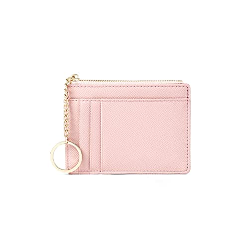Women's Wallets Women's Wallets Zipper PU Leather Coin Purse Small Wallet (Pink)