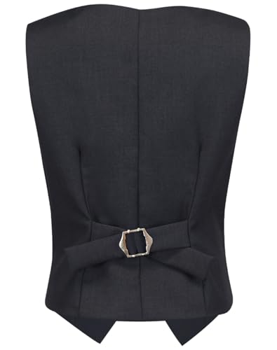 Image of Visaccy Boys Vest Kid Boy Formal Suit Vest for Wedding School | 3 Buttons,Fully Lined,Adjustable Waist,Toddler Boy Dress Vest