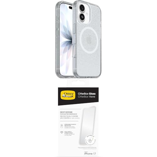 Coque React OtterBox MagSafe et verre iPhone 17 Stardust