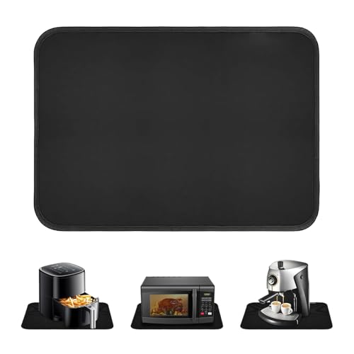 Heat Resistant Mat, 60 × 40CM Fire Pit Mat Indoor Thicken Heatproof Mat Oil-Proof Waterproof Fire Proof Mats Floor Protector for Oil Fryers, Charcoal Grills, Gas Grills