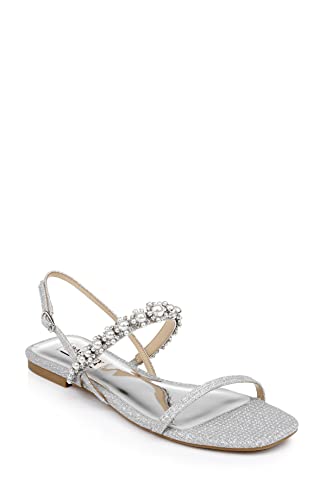Badgley Mischka Natalee sandale plate nu-pieds cuir chic été